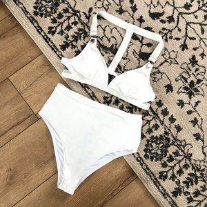 CUPSHE high waist two piece bikini L